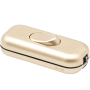 GOLD BASIC INLINE CABLE LAMP SWITCH - DYKE & DEAN